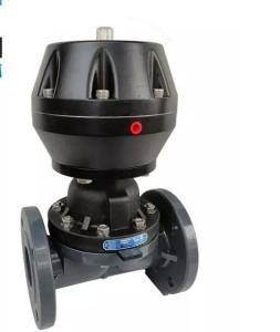 China 0.7Mpa Double Flanged PP DN300 Pneumatic Diaphragm Valve factory
