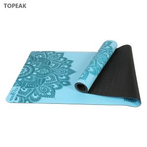 China Pu Natural Rubber Yoga Mat 183cm 1830mm 183x61x6 Laser Etched Great Grip factory