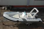 Abrasion Resistance Hard Bottom Inflatable Boat Fiberglass Hull With PVC Layer