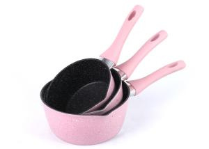 China Customized Logo Induction Bottom CIQ 16cm Aluminum Milk Pan factory