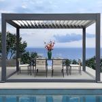 6063-T5 Aluminum Alloy Salt Spray Resistant Durable Aluminum Patio Pergola for