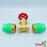Concealed Brass Gate Valve With Ppr Connection Heat Insulation High Pressure