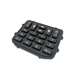 Customized Silicone Rubber Keyboard With Printed Buttons, TV Remote Control