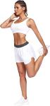 Brief Elastic Waistband Women'S Sports Shorts Womens Biker Shorts Side Pockets