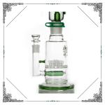 18.5'' Tall Glass Smoking Freezable Glycerin Coil Bongs Sprinkler Perc