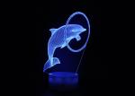 Dolphin Optical 3D LED Illusion Lamps Base 87*87*38mm RGB Color Decoration