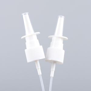 China 18/410 20/410 24/410 White Blue Fine Mist Spray Pump With Long Nozzle Nasal Oral Mouth factory