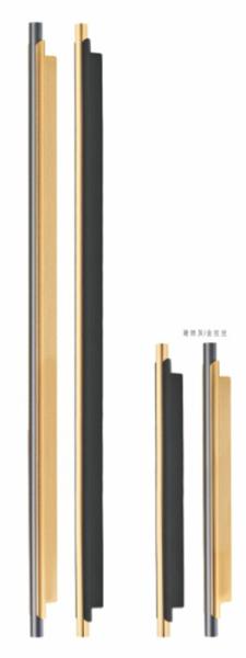 Modern Black Aluminium Furniture Handle Kitchen Cabinets Door Drawer Pull Handle