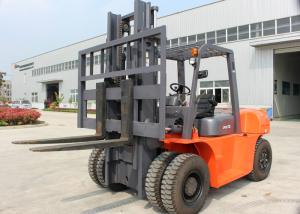 China 7 Ton Hydraulic Diesel Double Pallet Industrial Forklift Truck With 3360MM Min Turning Radius factory