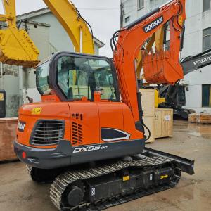 China 5.5 Ton Mini Used Doosan Dx55 Used Excavator 0.75m3 Bucket Capacity factory