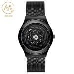 Stainless Steel Strap Watch with Water Resistance 30 Meters for Men and Women
