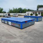 Automatic Charging Material Handling Trolley , 20T Flexible Electric Flat Car