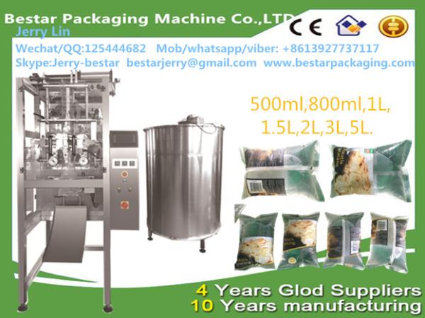 Sauce Vinegar Yellow Wine Automatic Liquid Packing Machine bestar packaging
