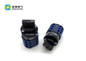 China Electrical 2 Pole Rotary CAM Switch , Rotary Changeover Switch Blue Color factory