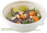Disposable Bagasse Food Box To Go Lunch Paper Bowl 22 OZ Heavy Duty Bagasse