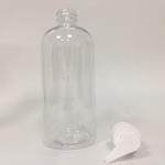 Recyclable Round PET Lotion Bottle With Pump Dispenser