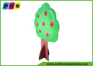 China Tree Shape Life Size Stand Ups , Corrugated Floor Cardboard Standup Cutouts AD003 factory