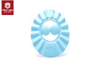 China Blue / Yellow Kids Shower Cap Shampoo Waterproof Bath Child Hair Washing Visor factory