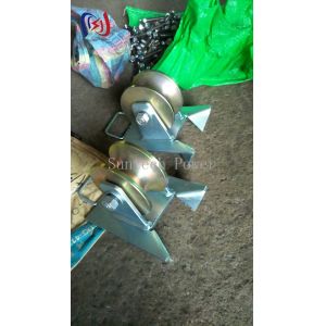 10KN Pithead Cable Sheave Roller Wire Pulling Sheaves With Hook