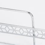 2 Tiers Bathroom Iron Rack Wall Mounted Stickers Wire Basket Shower Caddy for