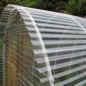 China 0.8mm-3mm PC Corrugated Sheet , Clear Building Roofing Polycarbonate Sheet factory