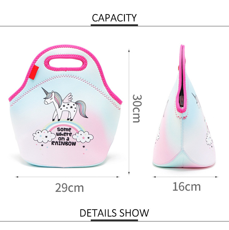 Print Cut Cartoon Pattern Picnic Insulated Cooler Lunch Bag