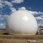 5000m3 Dual Membrane Biogas Balloon Ground Mounted For Methane Storage