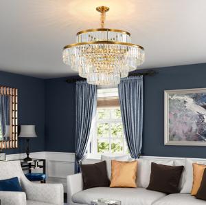 China JYLIGHTING Modern Simple Light Luxury Living Room Corridor Box Restaurant Bedroom Crystal Pendant Light factory