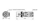 Straight Head 100 Amp Connectors , HVIL Single Pin Wire Connectors