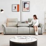 Qiantong Italian Minimalist Smart Light Luxury First-Layer Cowhide Electric