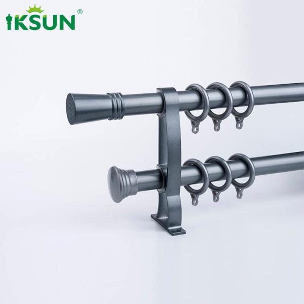 China 6.7m Double Adjustable Window Curtain Rod Darkening Heavy Duty factory