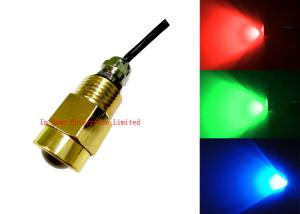 China High Lumen Brass Drain Plug Copper Boat Underwater LED Lights With CREE Chips 9W factory