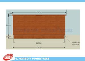 China SGS Customized MDF Cash Counter For Shop Payment / 2290mm * 6950mm * 1000mm factory