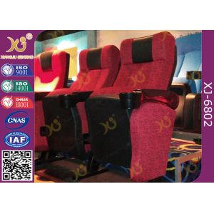 ISO Certification Padding Armrest Folding Theater Seats With Flame Retardant