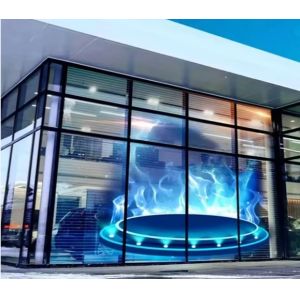 Indoor Led Transparent Film Screen Advertise Full Color Display Window