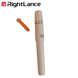 China 11.5cm 32g Medical Adjustable Blood Lancing Device Eject Blood Lancet Pen 5 Depth factory