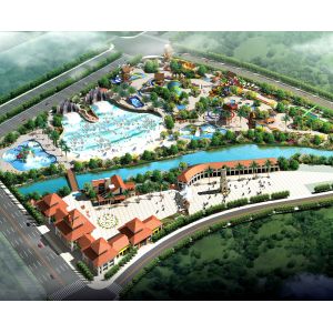Customizable Largest Scale Water Park Plan With Fiberglass Filtration System