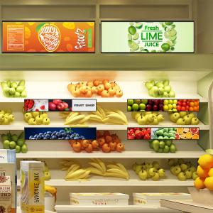 China 47.6 Inch Wall Mount Stretched LCD Display For Supermarket Android factory