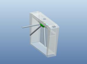 China Full Automatic 550mm Bidirectional Card Reader Turnstile factory