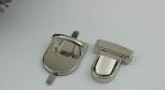 GZ Professional Custom Nickel Color Metal Push Lock For Handbags