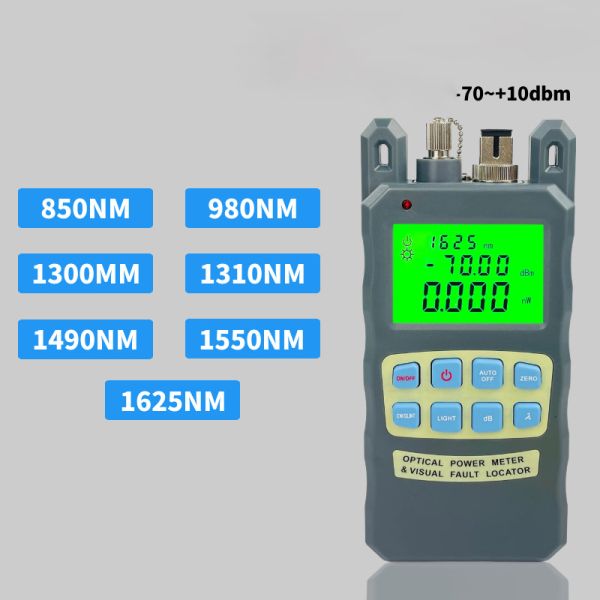 China FONGKO 70+10dBm 10mw Fiber Optical Power Meter 10km Cable Tester Tool Visual Fault Locator All-in-One Optical Fiber Cable Tester factory