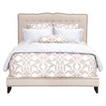 tufted hotel high back designer french style antique king upholstered linen