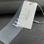 Matte Black Paper Garment Swing Tags Clothing Accessories Label Custom Logo