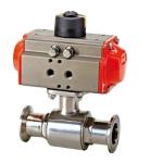 Stainless Steel 304 Tri Clamp Connection Sanitary Food Safe Pneumatic Actuator