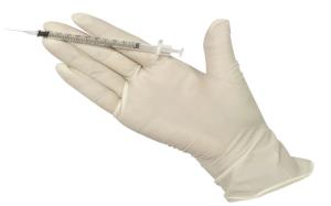 China Safety Protective Disposable Latex Examination Gloves Used For Medical factory