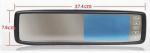 Ouchuangbo 4.3 inch car rear view mirror TFT-LCD digital high-definition display