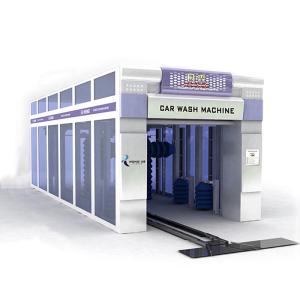 China Powerful Brush Style Tunnel Car Wash Machine With Nine Brushes factory