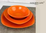 11" 8.75" Plate Porcelain Glazed Dinnerware Sets 20 Piece 220ml