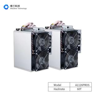 China SHA256 Canaan Avalon Miner 3420W A1126PROS 60T For Bitcoin factory