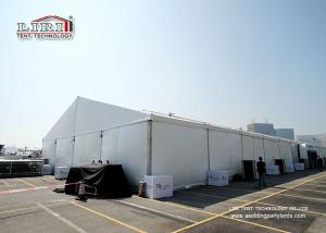 China White Color 20m Clear Span Marquee Tent With Block Out PVC Sidewalls For Exhibition factory